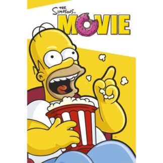 The Simpsons - homer popcorn kaart