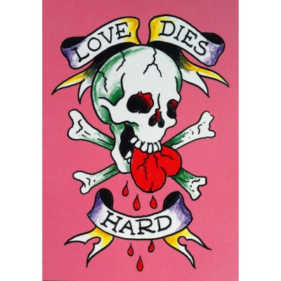 Ed Hardy – love dies hard kaart