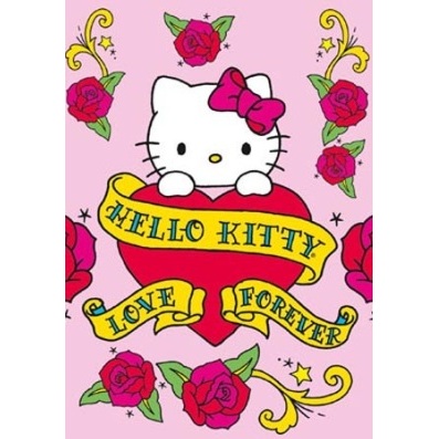 Hello Kitty - tattoo kaart
