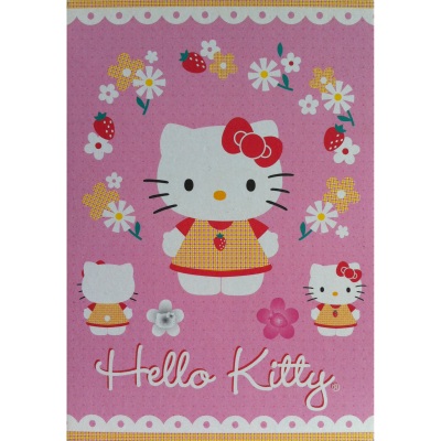 Hello Kitty - flowers kaart