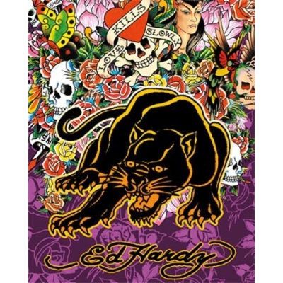 Ed Hardy – panther grote kaart