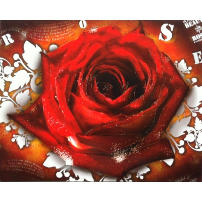 Rose - lyrics grote kaart