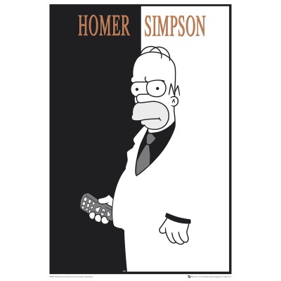 The Simpsons - scarface grote kaart