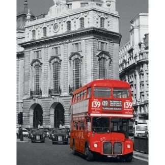 London - Red Bus grote kaart