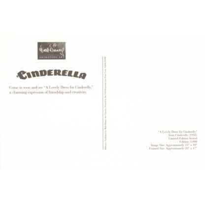 A Lovely Dress for Cinderelly kaart – Cinderella
