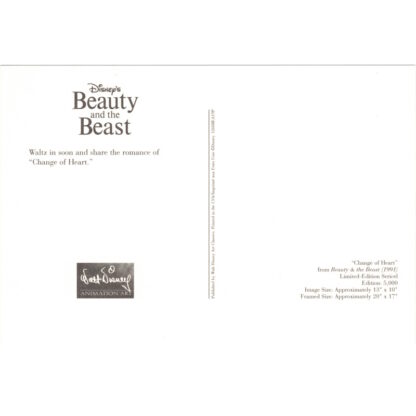 Change of Heart kaart - Beauty & the Beast